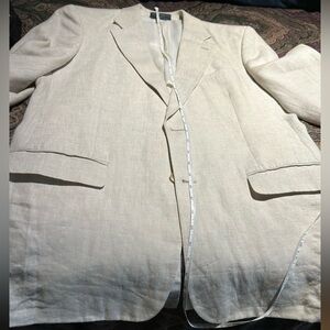 Men’s Natural Linen custom-made Blazer,  Made in the Philippines  Msmts*, lined